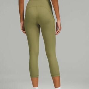 Lululemon Swift Speed High-Rise Crop 21" size 8 Bronze green